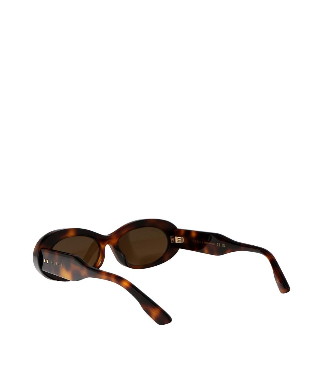 GUCCI Коричневые солнцезащитные очки, фото 4