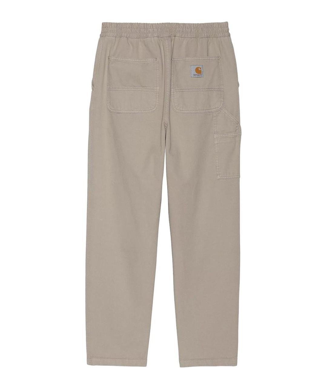 CARHARTT Бежевые хлопковые повседневные брюки, фото 2