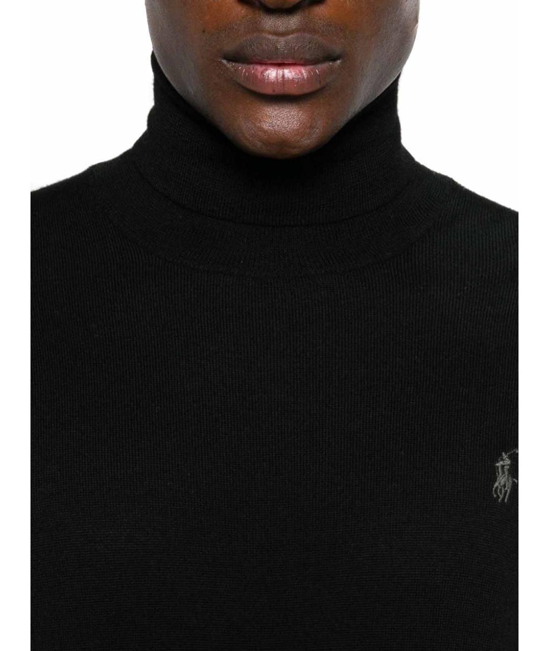 POLO RALPH LAUREN Черный шерстяной джемпер / свитер, фото 4