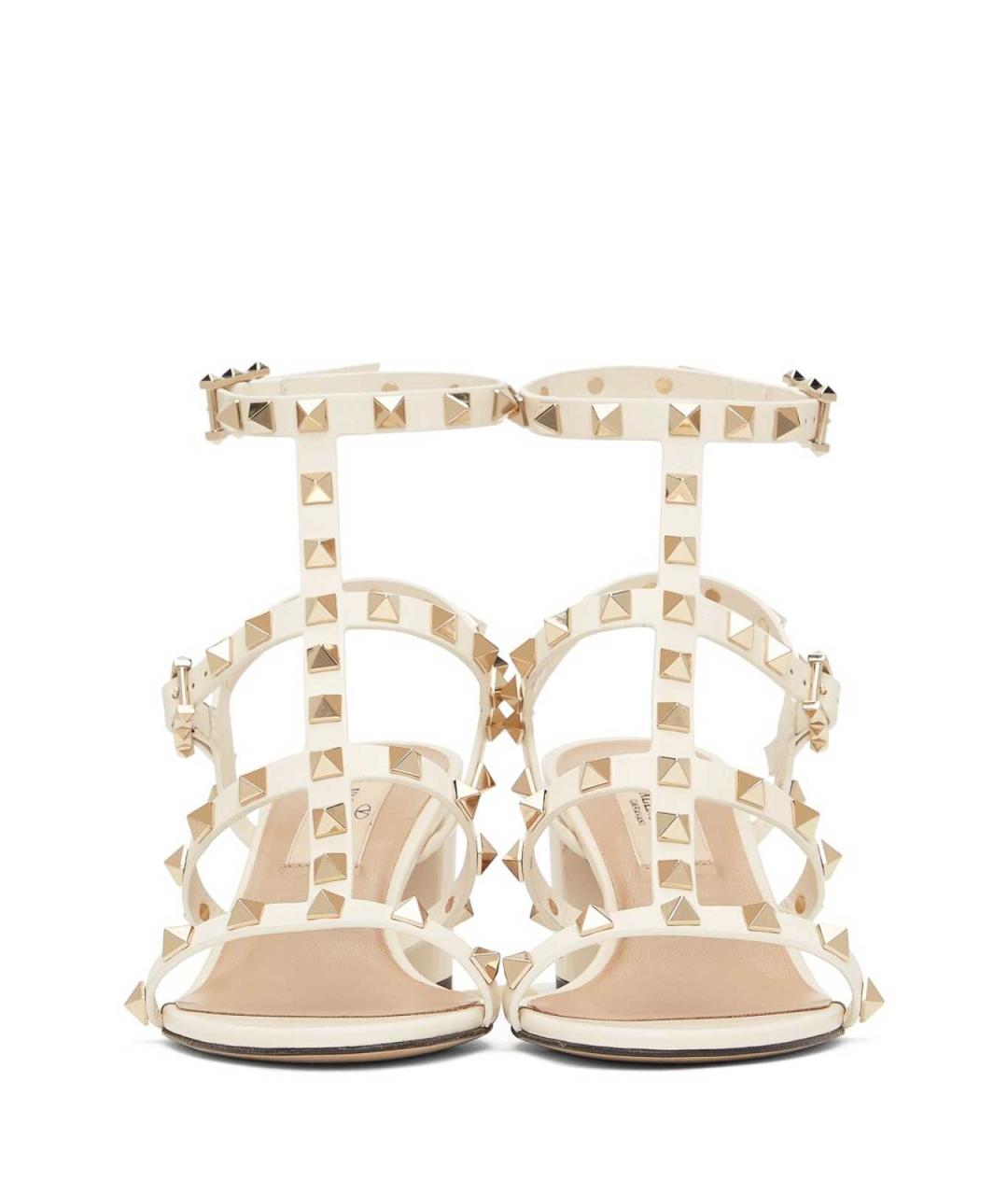 VALENTINO Белые кожаные босоножки, фото 3