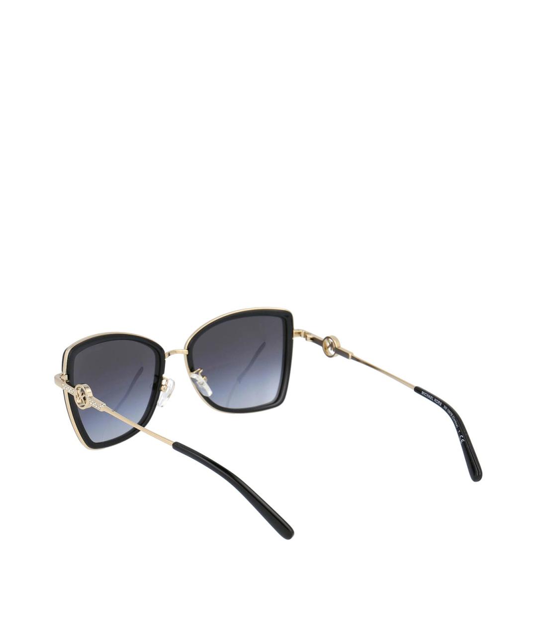 MICHAEL KORS Черные металлические солнцезащитные очки, фото 4