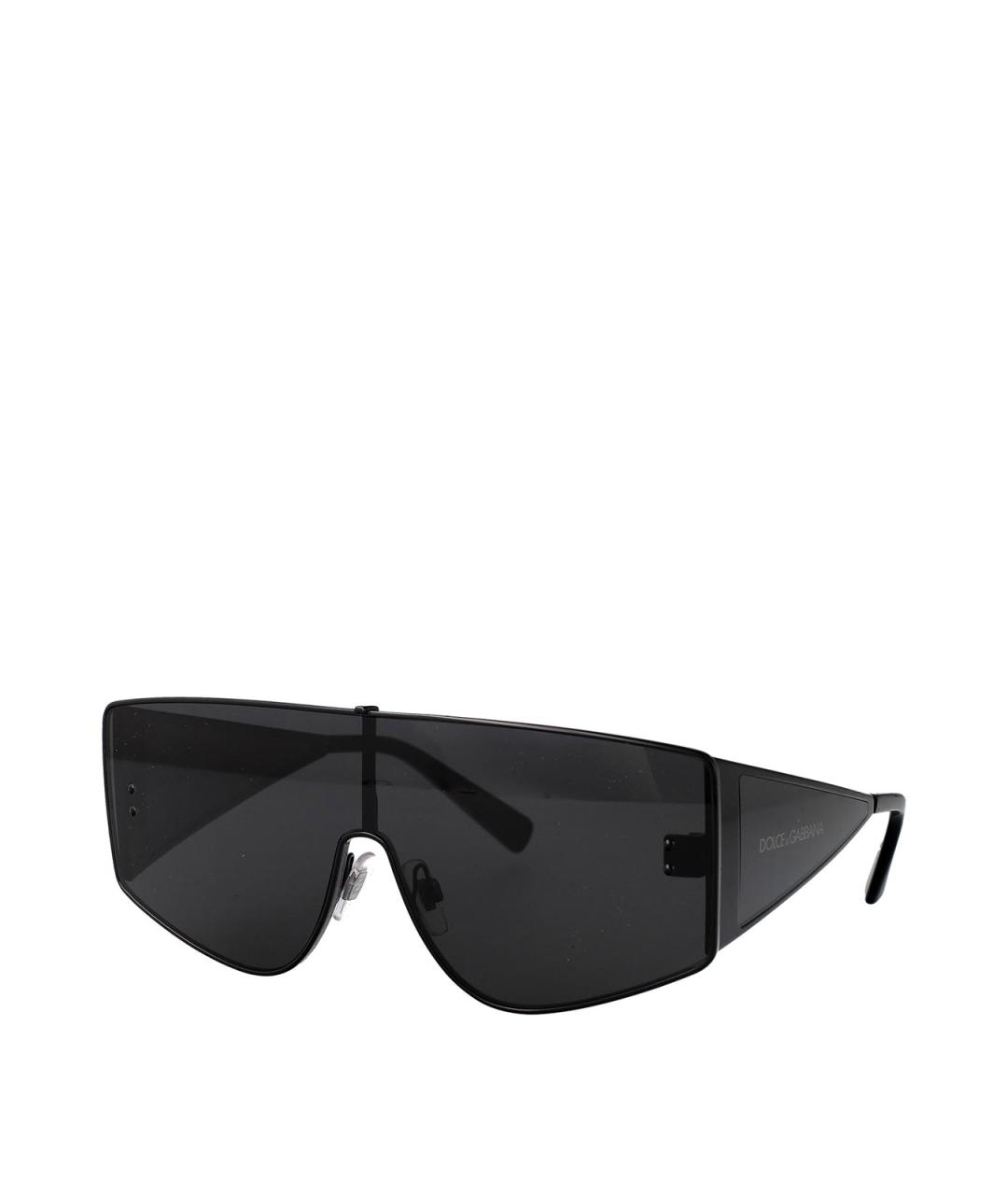 DOLCE&GABBANA Черные металлические солнцезащитные очки, фото 2