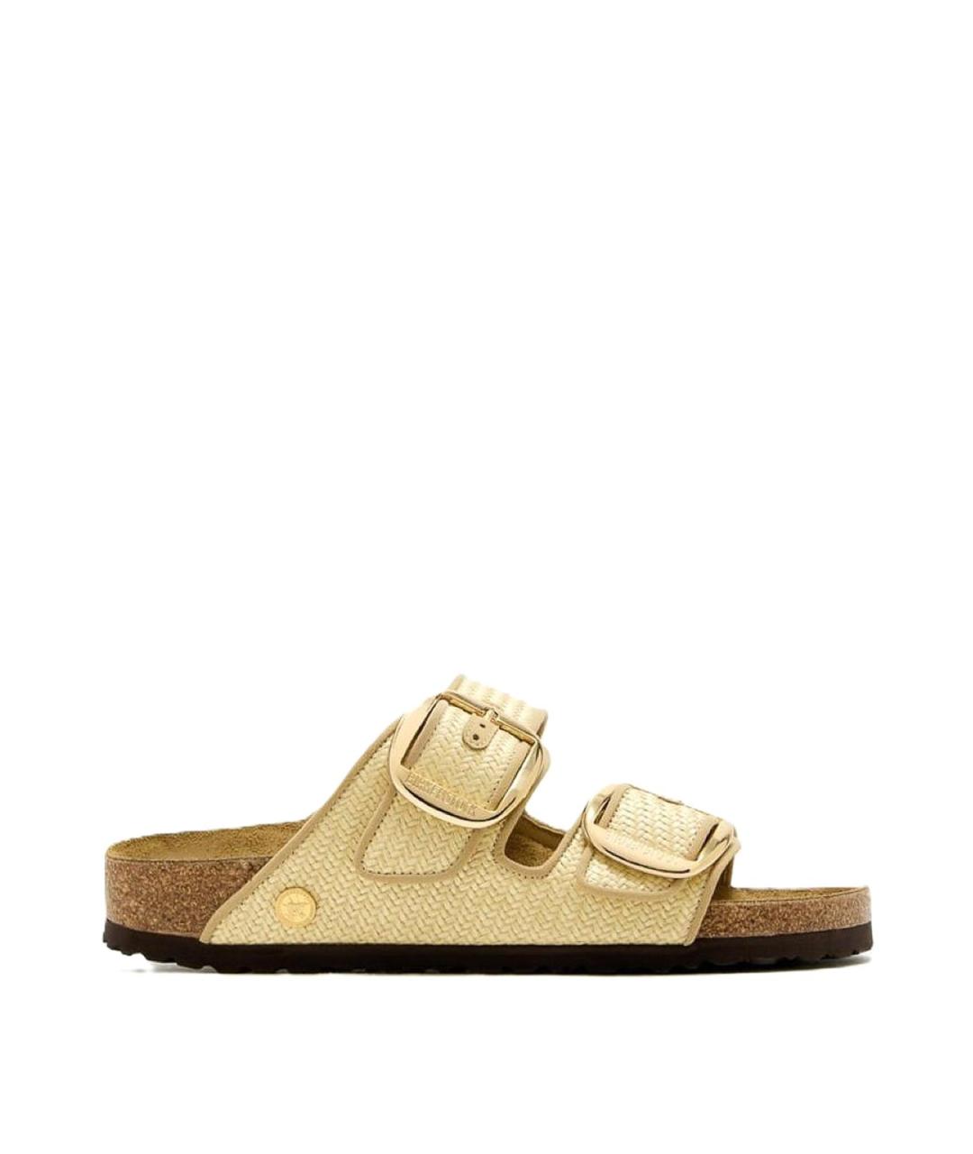 BIRKENSTOCK Бежевые шлепанцы, фото 1
