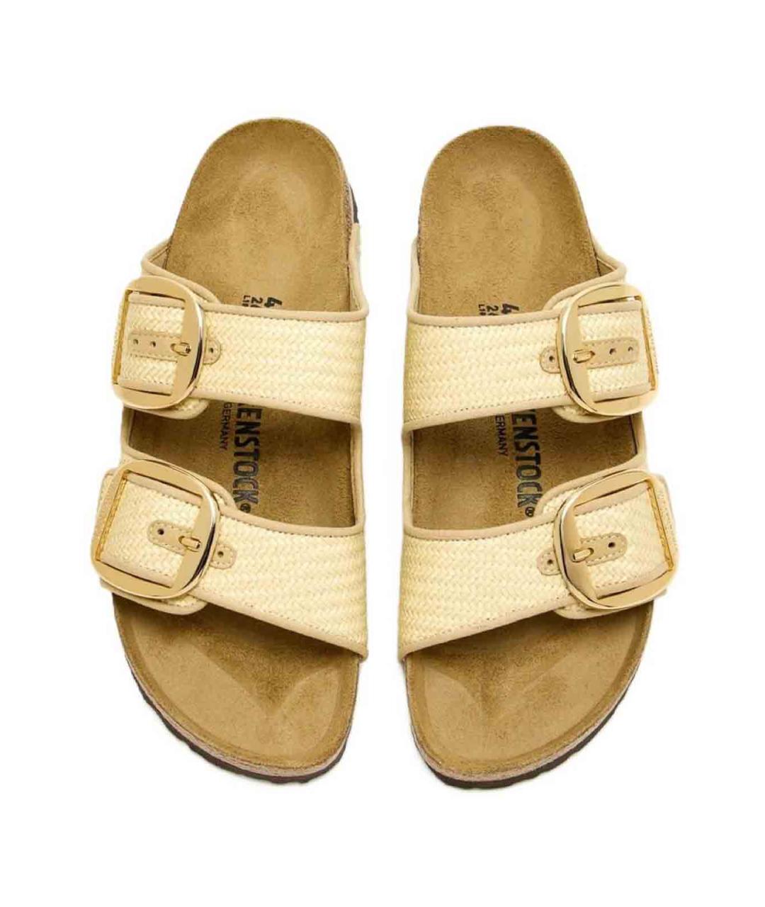 BIRKENSTOCK Бежевые шлепанцы, фото 3