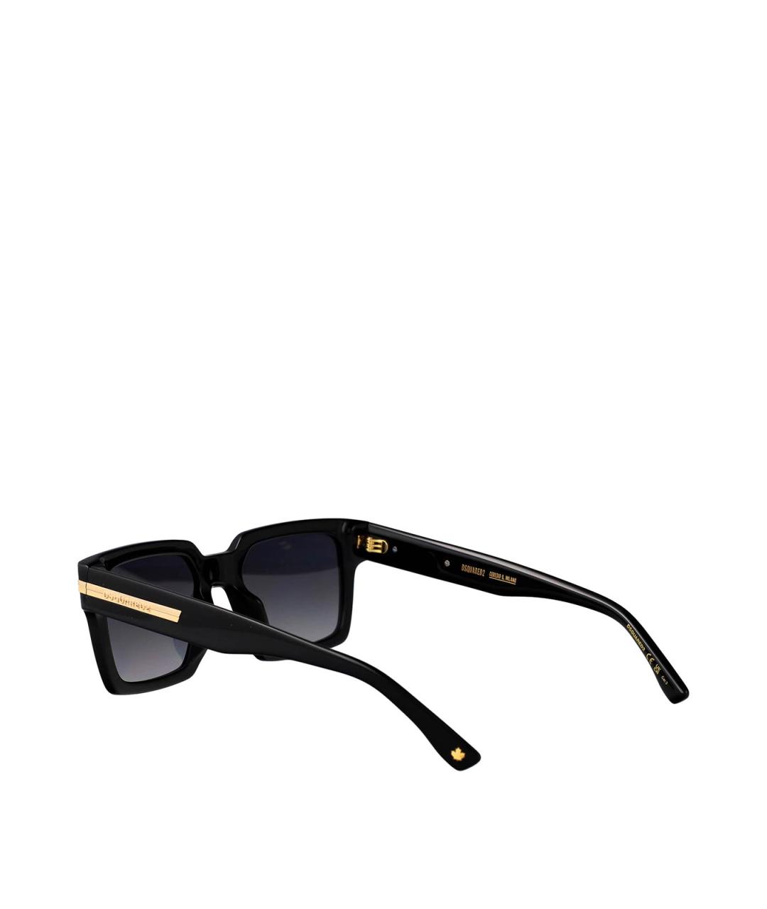 DSQUARED2 Черные пластиковые солнцезащитные очки, фото 4