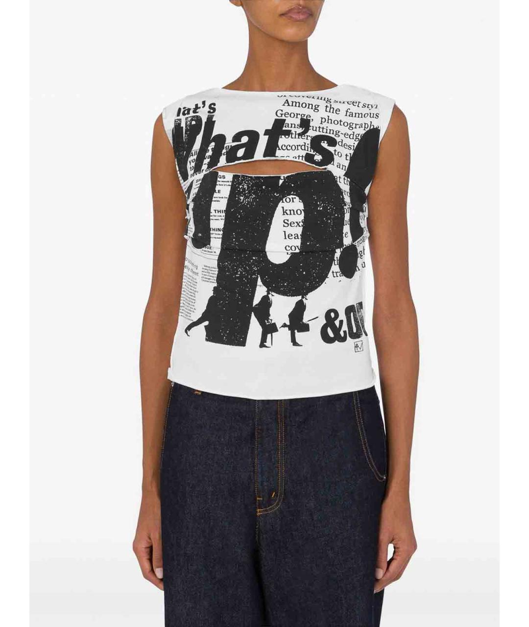 MOSCHINO Мульти хлопковая футболка, фото 2