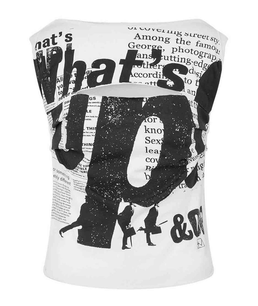 MOSCHINO Мульти хлопковая футболка, фото 1