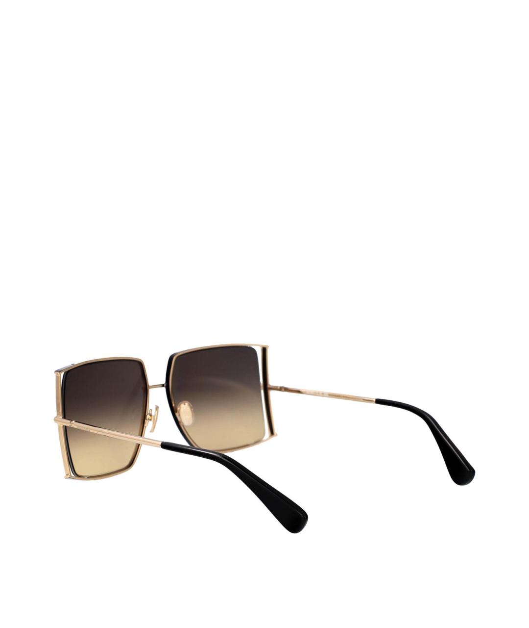 MAX MARA Черные металлические солнцезащитные очки, фото 4