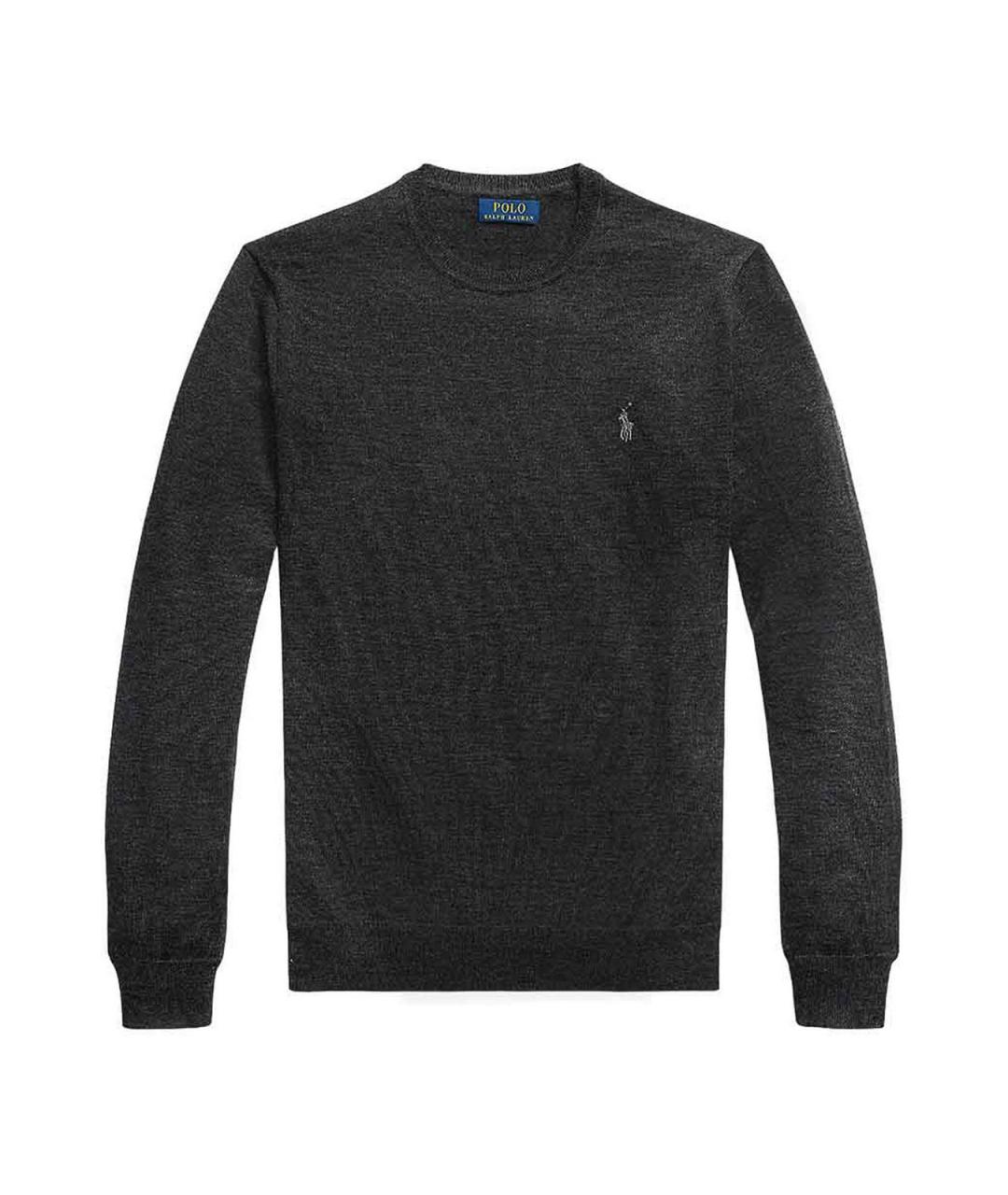 POLO RALPH LAUREN Черный шерстяной джемпер / свитер, фото 1