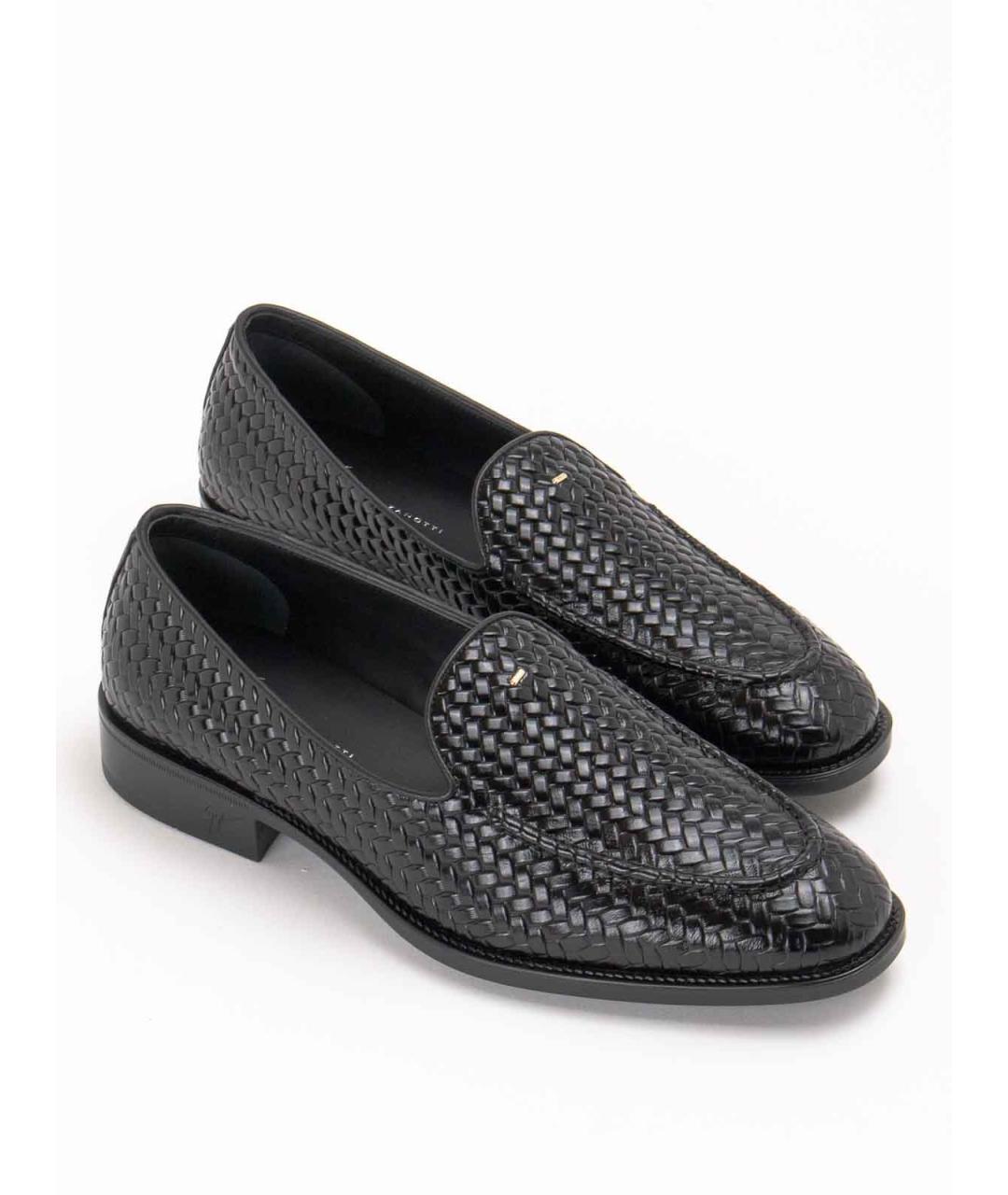 GIUSEPPE ZANOTTI DESIGN Черные кожаные лоферы, фото 2