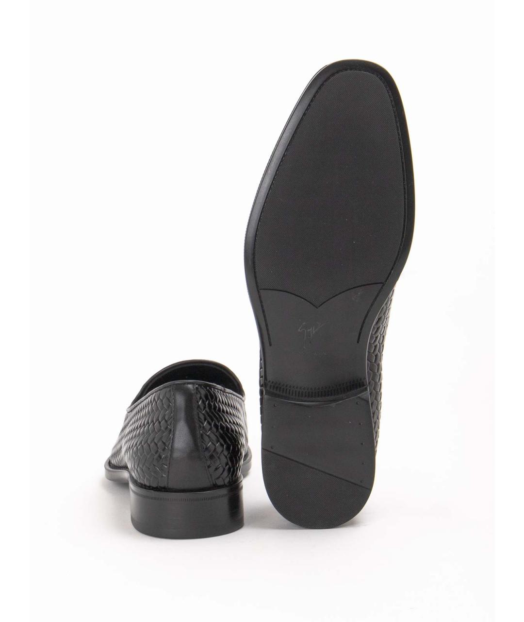 GIUSEPPE ZANOTTI DESIGN Черные кожаные лоферы, фото 5