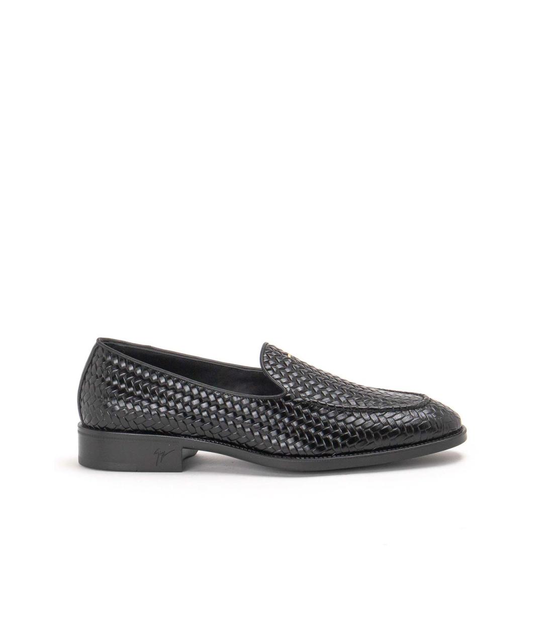 GIUSEPPE ZANOTTI DESIGN Черные кожаные лоферы, фото 1