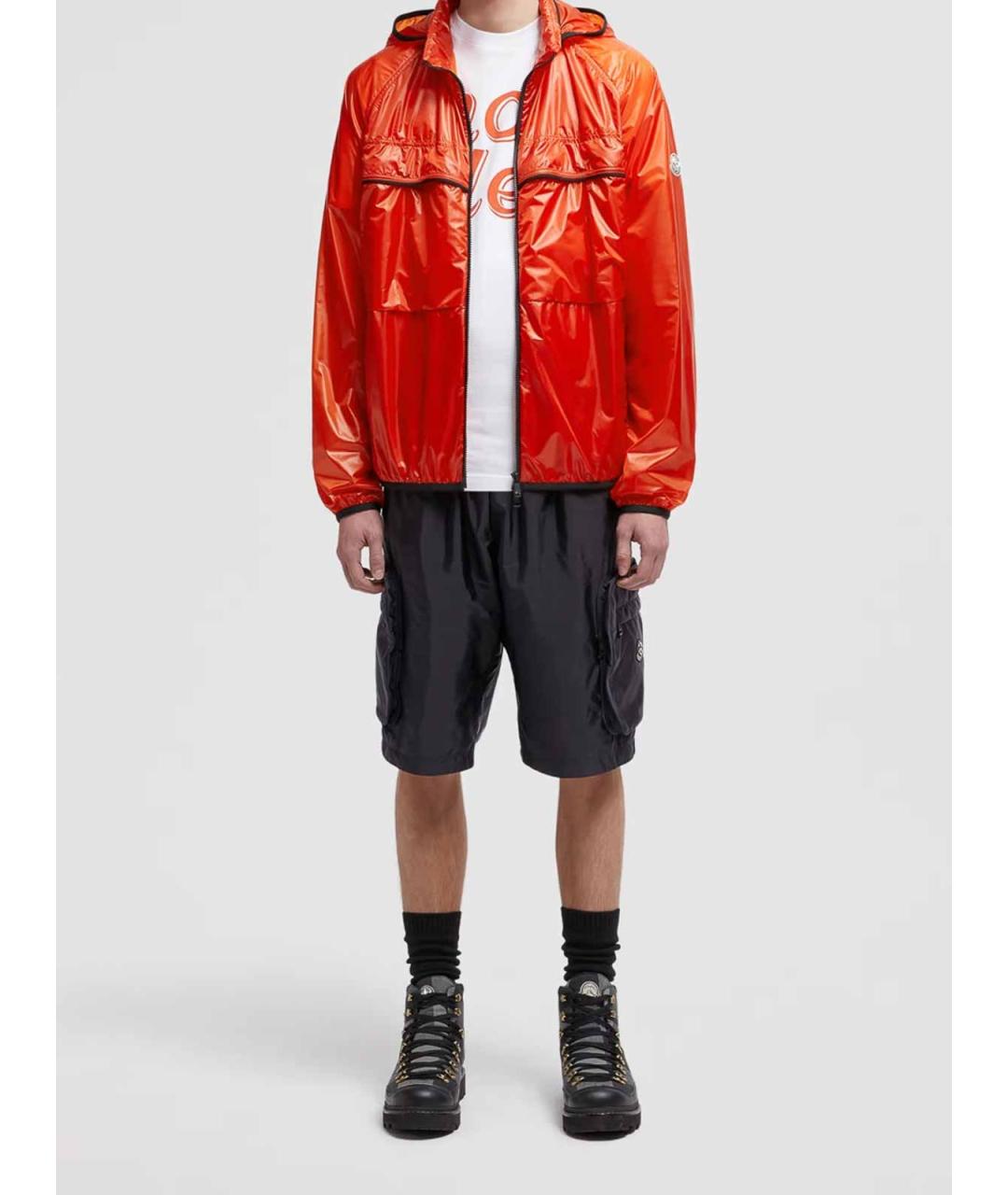 MONCLER Синие полиамидовые шорты, фото 2