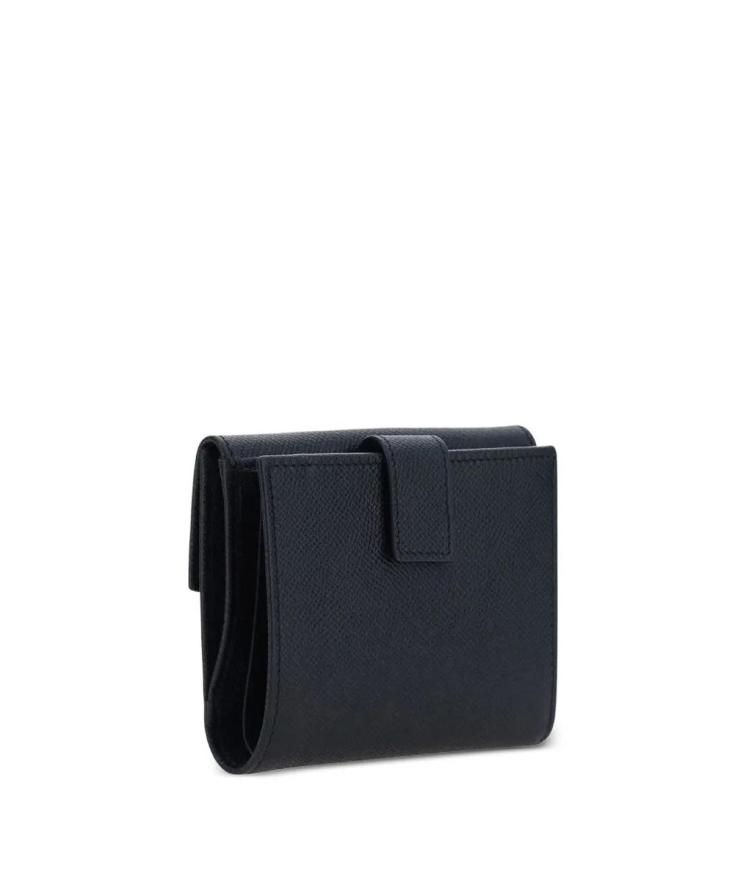 FERRAGAMO Черный кожаный кошелек, фото 2
