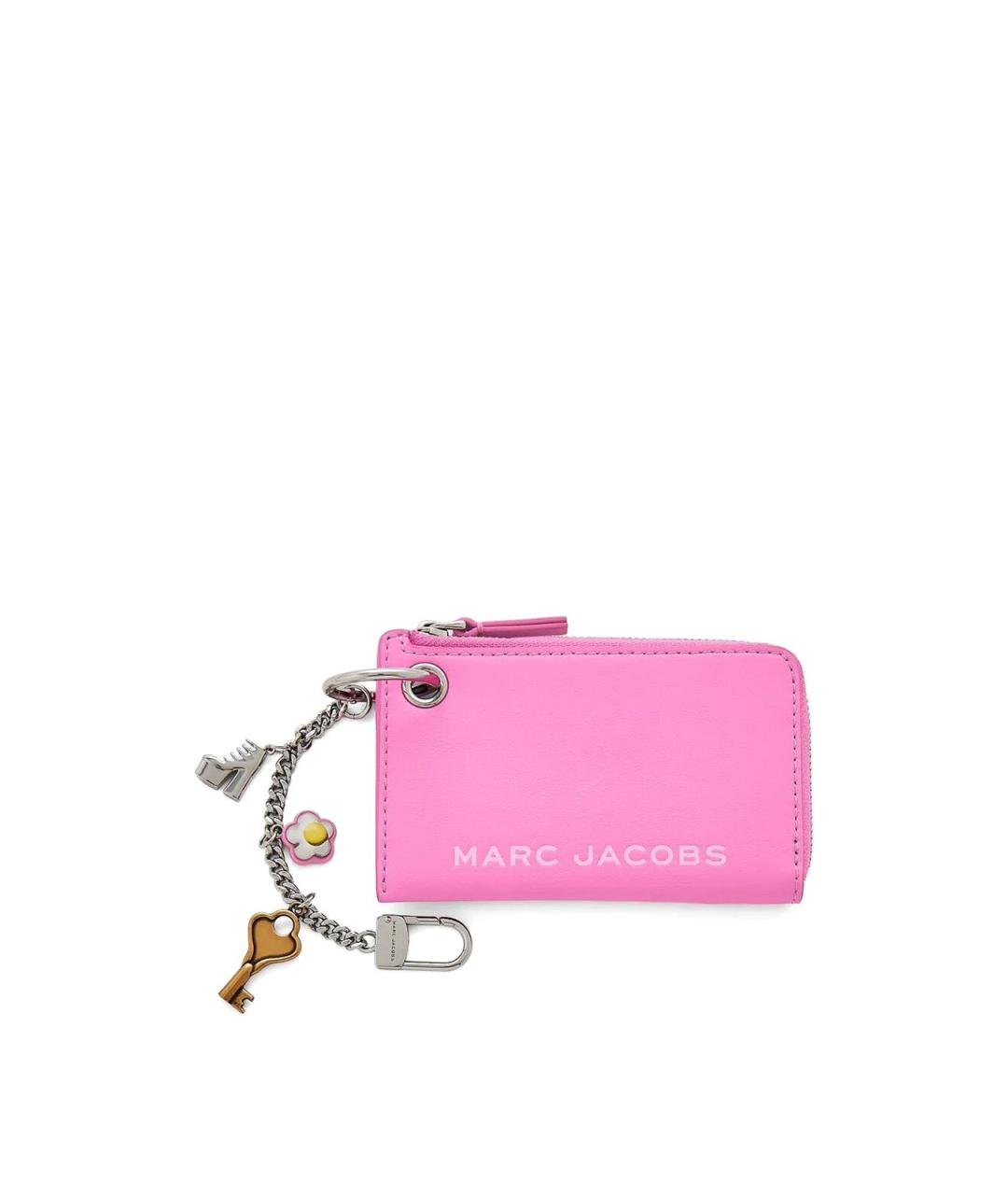 MARC JACOBS Розовый кожаный кошелек, фото 3