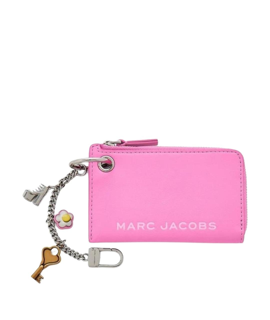 MARC JACOBS Розовый кожаный кошелек, фото 2