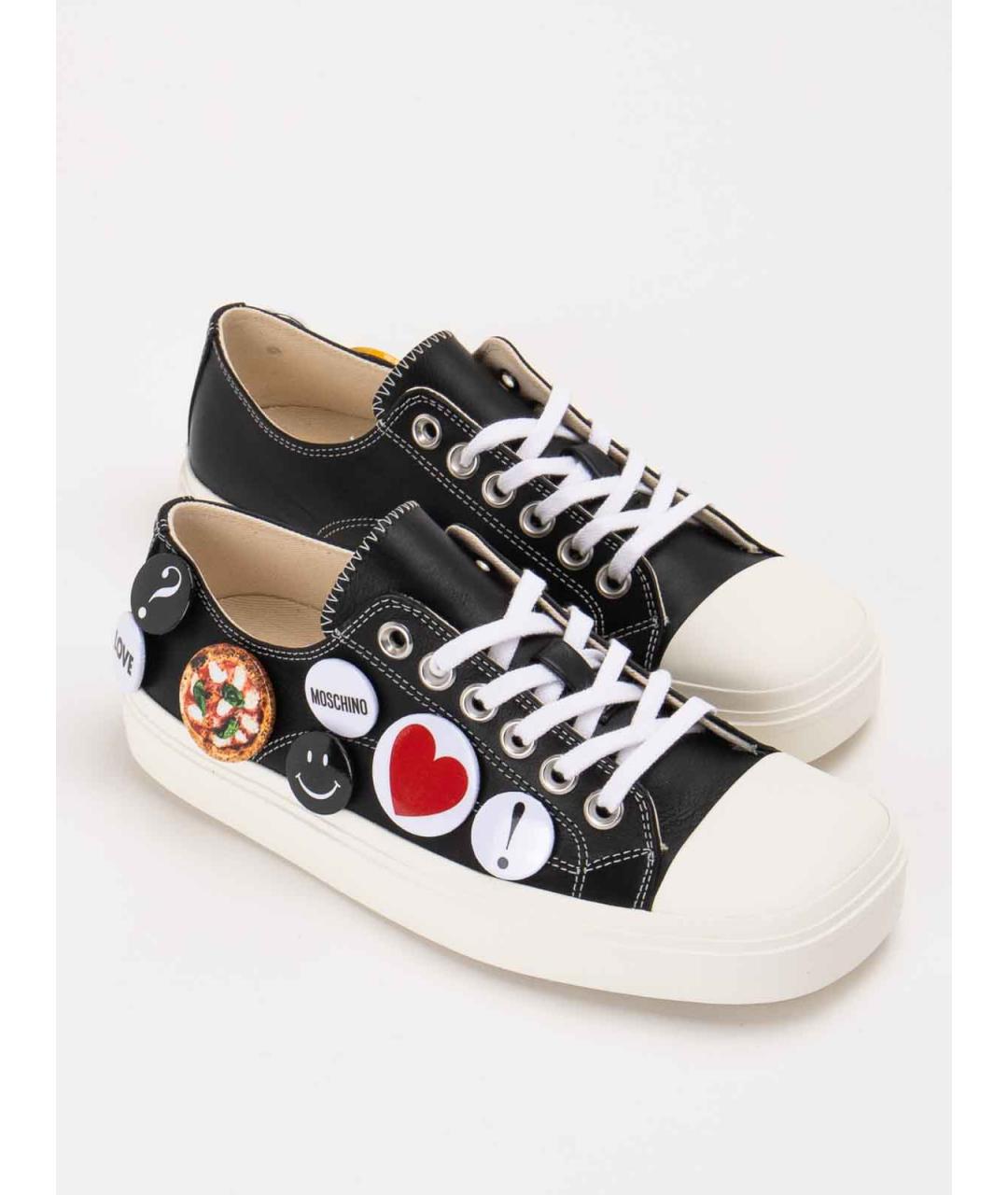 MOSCHINO Черные резиновые кроссовки, фото 2