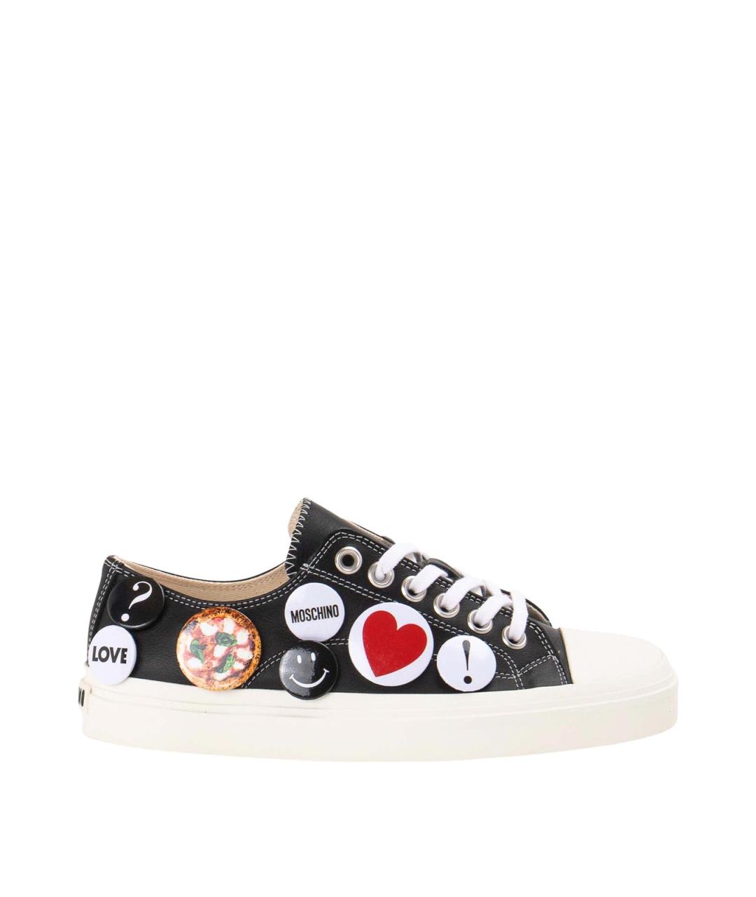 MOSCHINO Черные резиновые кроссовки, фото 1