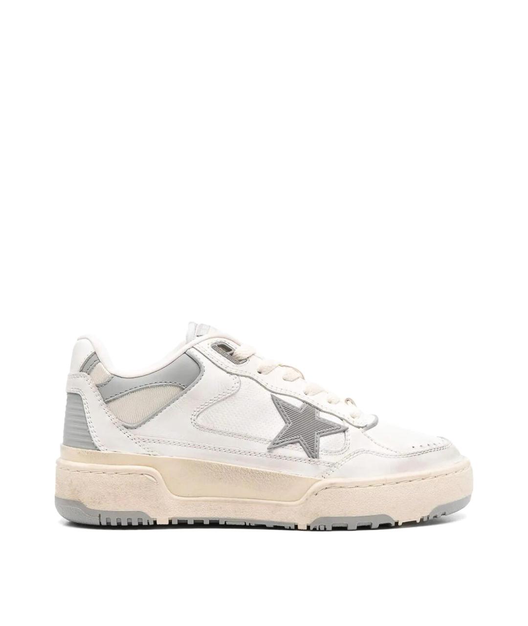GOLDEN GOOSE DELUXE BRAND Белые кожаные кроссовки, фото 1