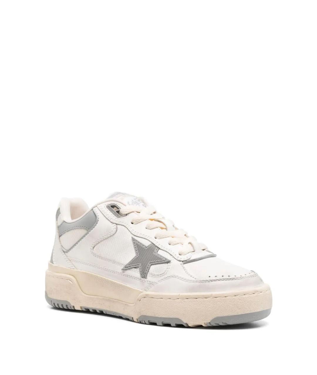GOLDEN GOOSE DELUXE BRAND Белые кожаные кроссовки, фото 2