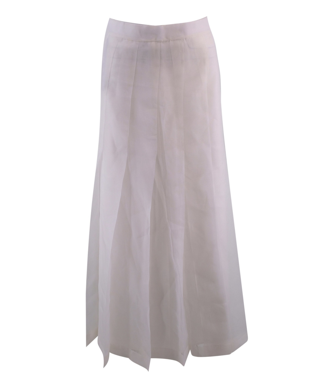 ERMANNO SCERVINO Белая шелковая юбка макси, фото 1