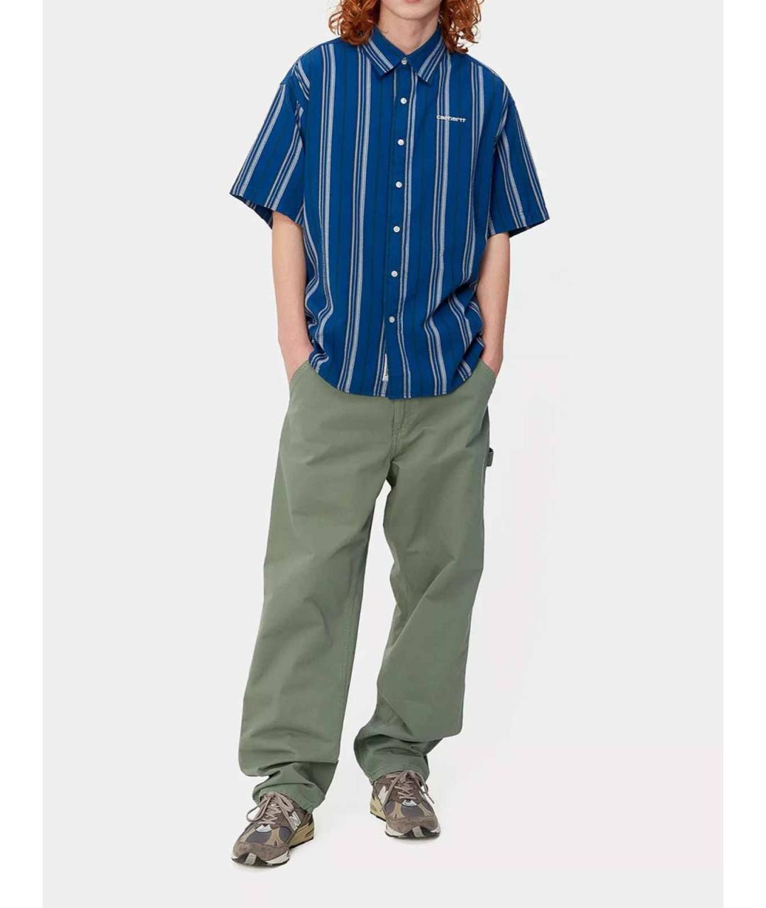 CARHARTT Зеленые хлопковые повседневные брюки, фото 3