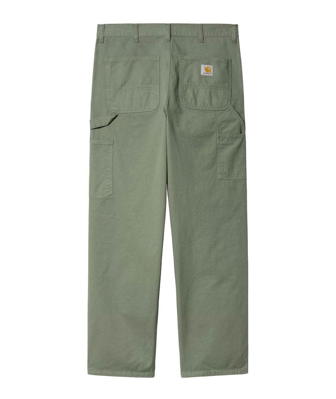 CARHARTT Зеленые хлопковые повседневные брюки, фото 2