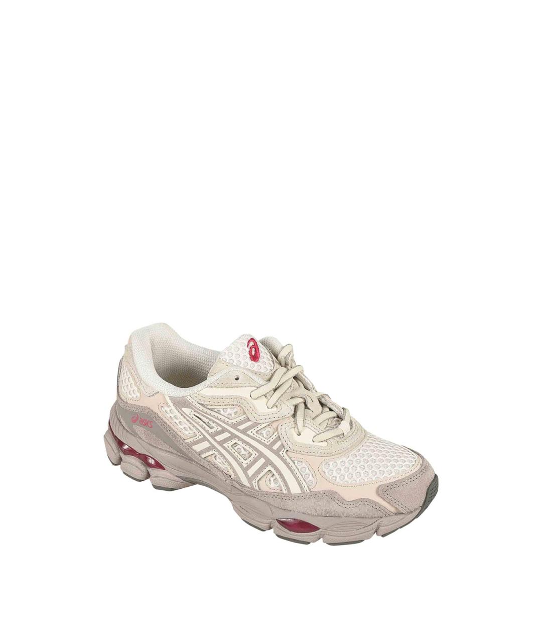 ASICS Белые текстильные низкие кроссовки / кеды, фото 2