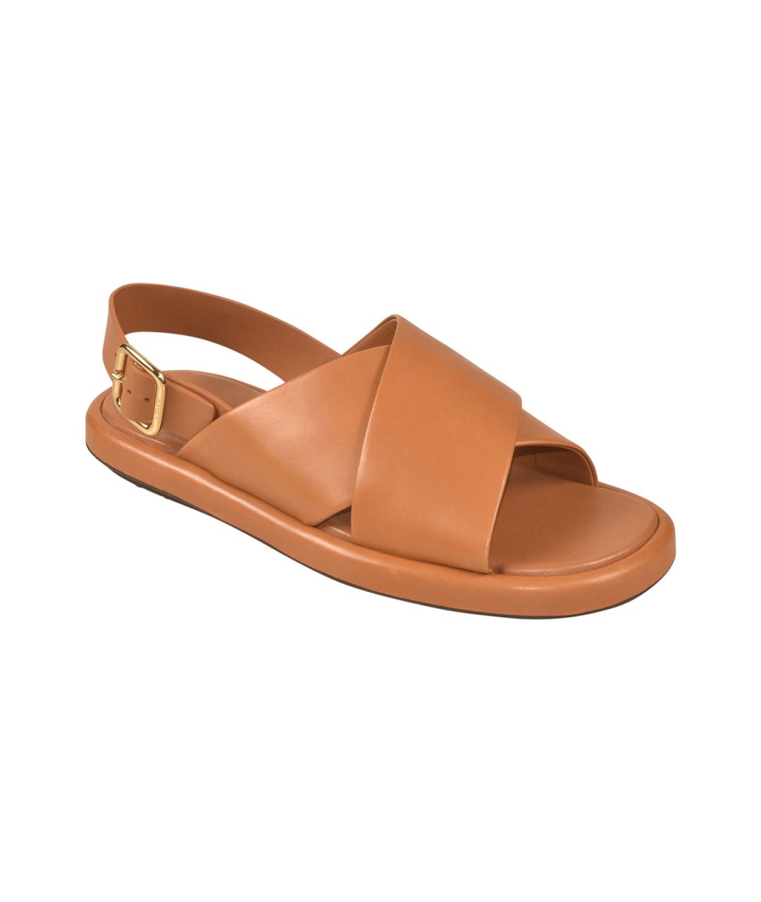 TOD'S Коричневые кожаные сандалии, фото 2