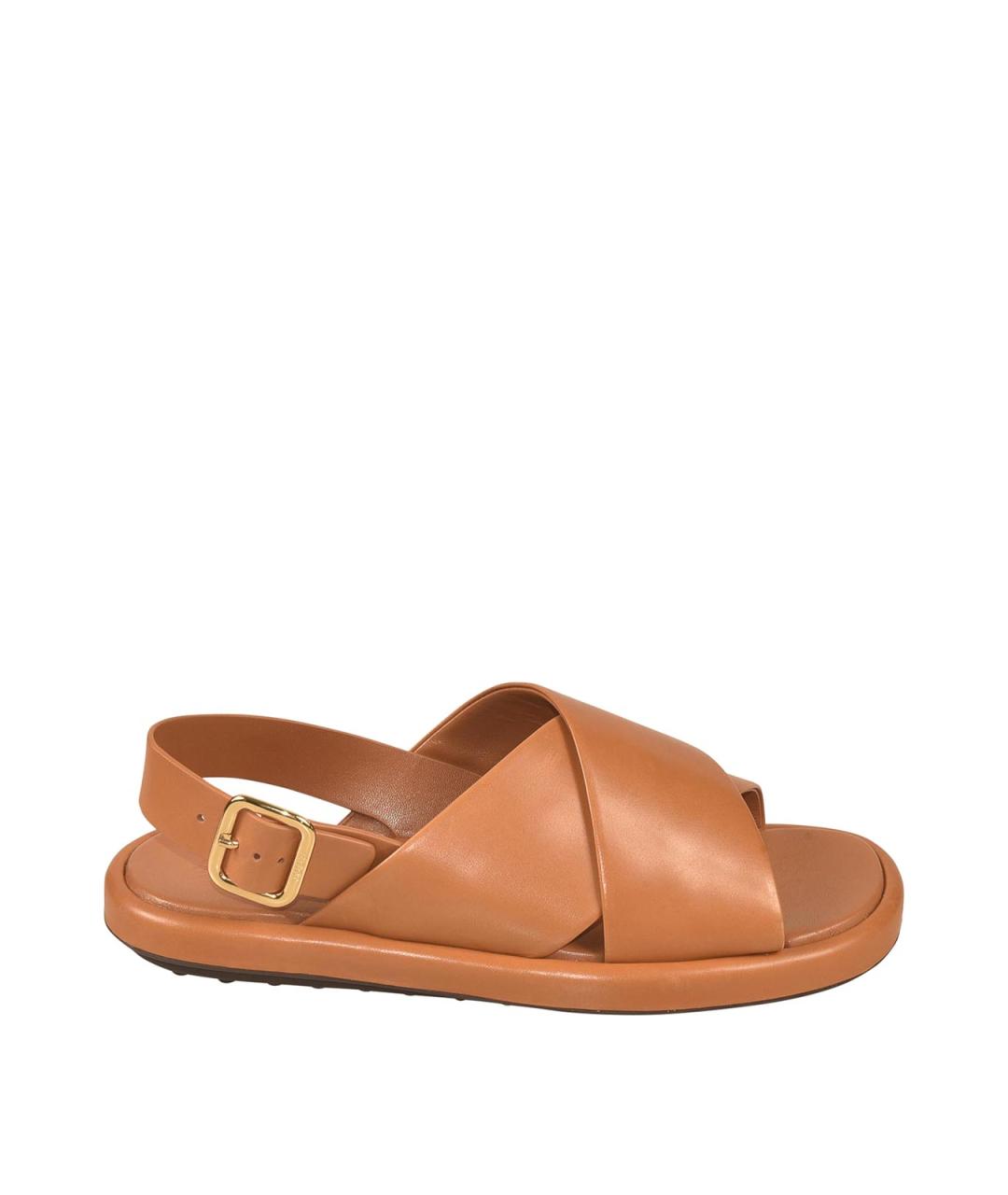 TOD'S Коричневые кожаные сандалии, фото 1
