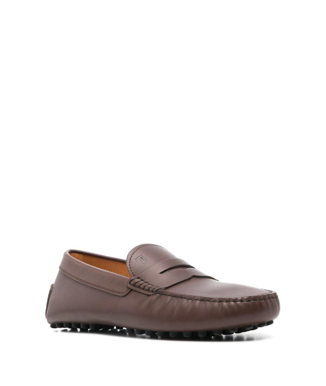 TOD'S Бежевые кожаные лоферы, фото 2