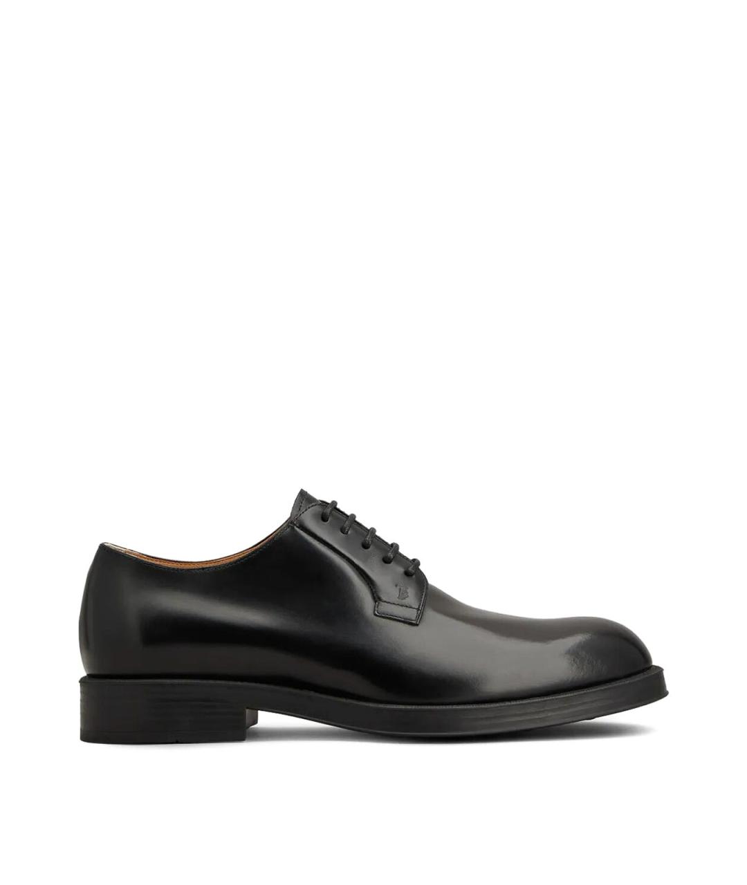 TOD'S Черные кожаные туфли, фото 1