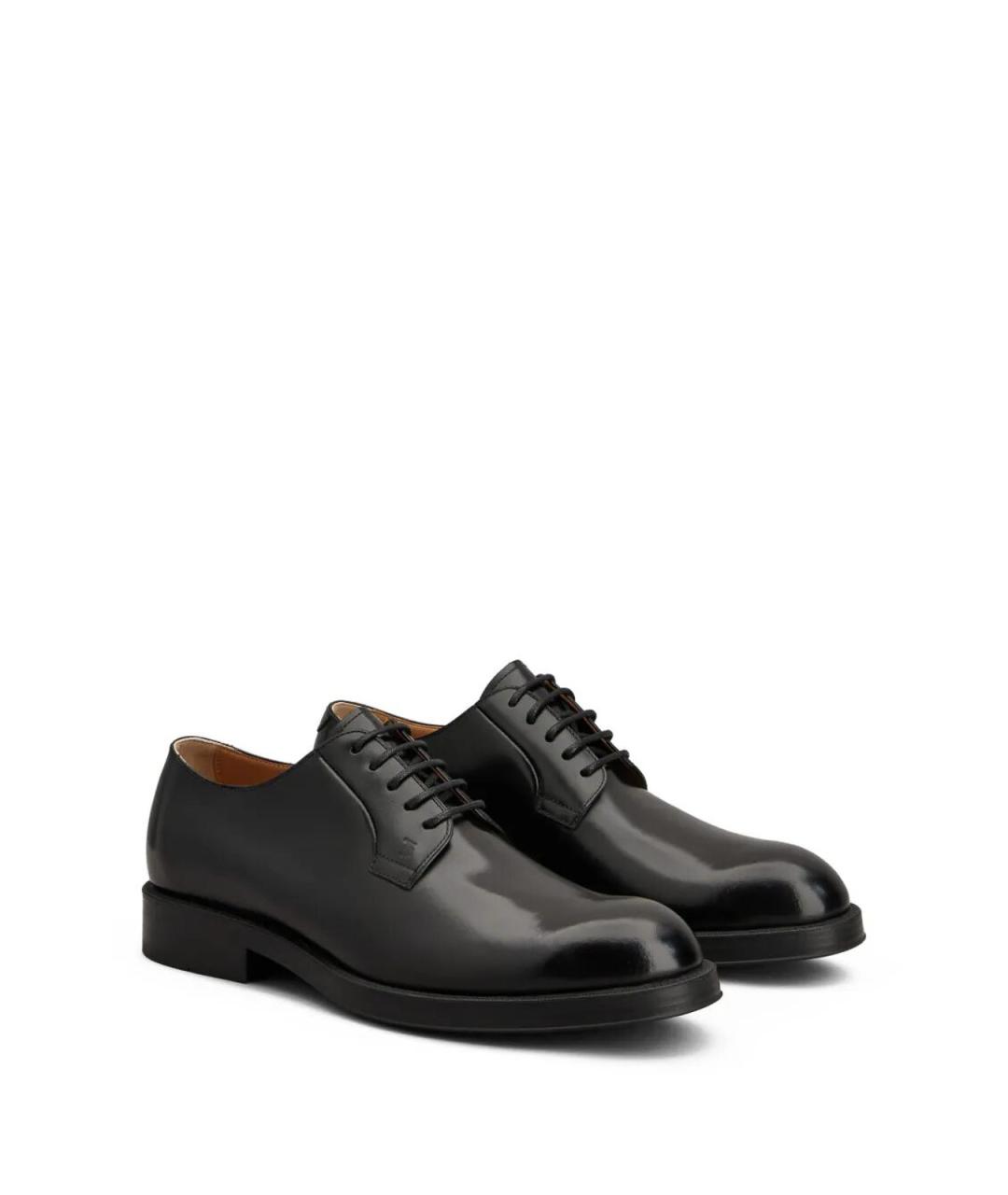 TOD'S Черные кожаные туфли, фото 2