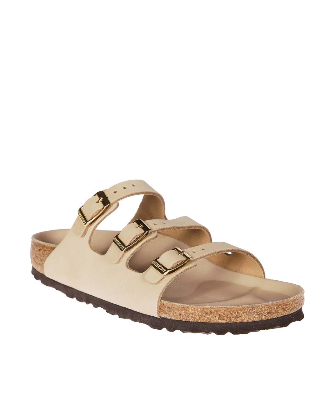 BIRKENSTOCK Бежевые шлепанцы, фото 2