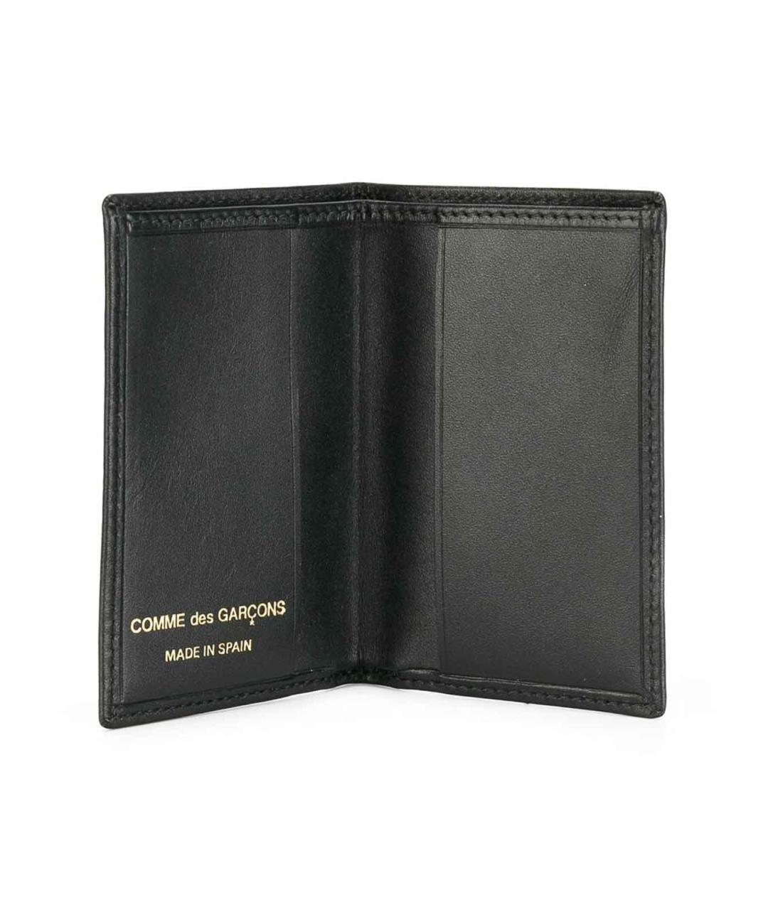 COMME DES GARÇONS WALLET Черный кожаный кошелек, фото 2