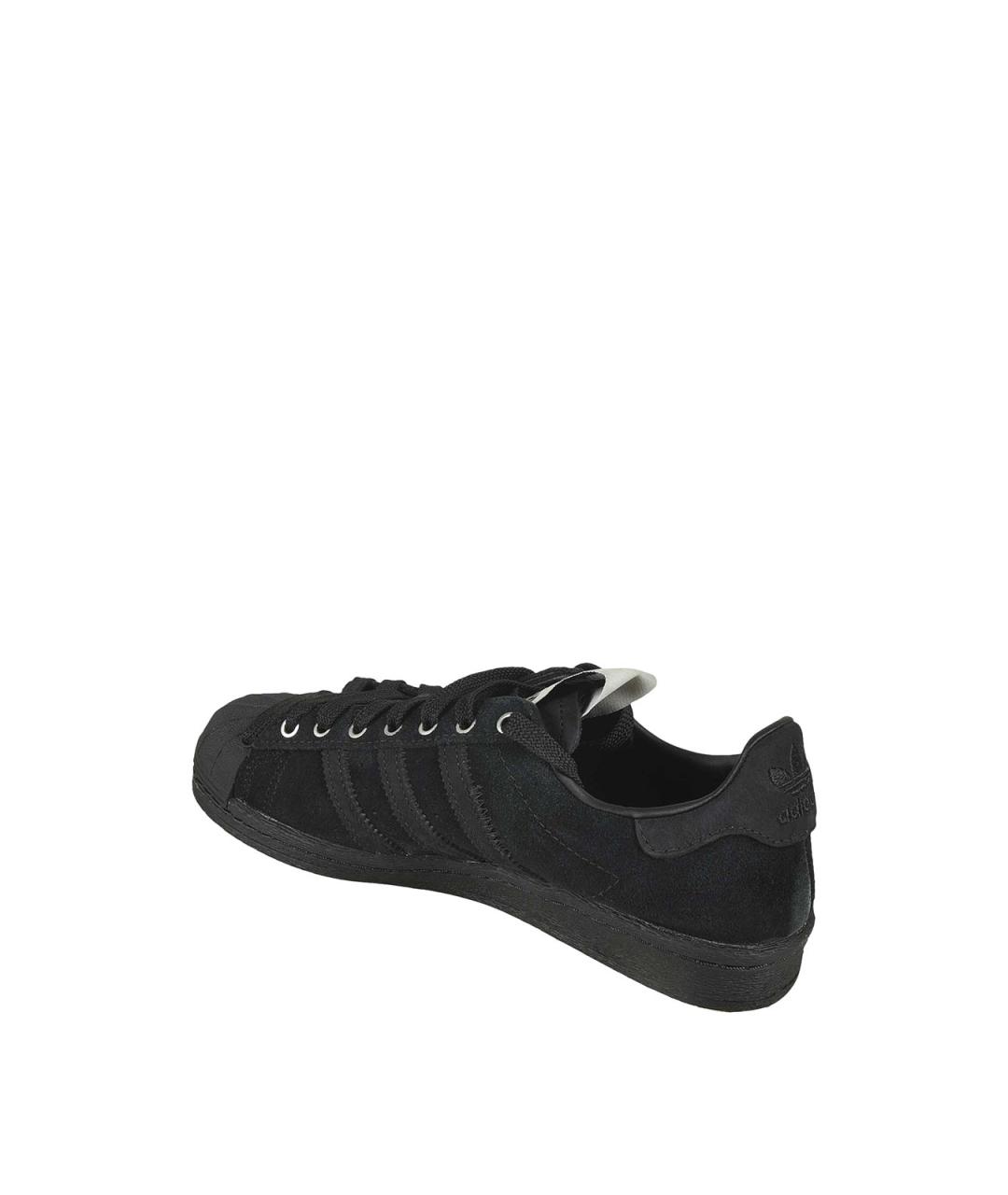 ADIDAS Черные текстильные низкие кроссовки / кеды, фото 3