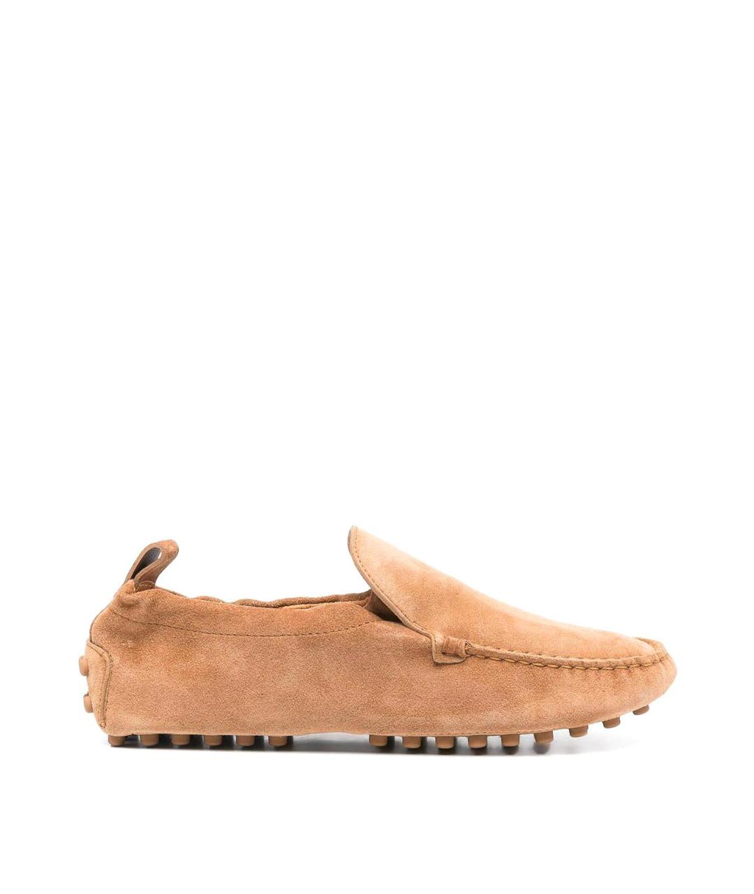 TOD'S Коричневые замшевые лоферы, фото 1