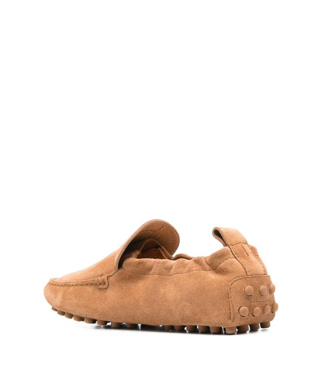 TOD'S Коричневые замшевые лоферы, фото 3