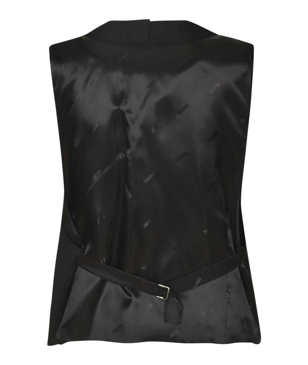MOSCHINO Черный жилет, фото 2