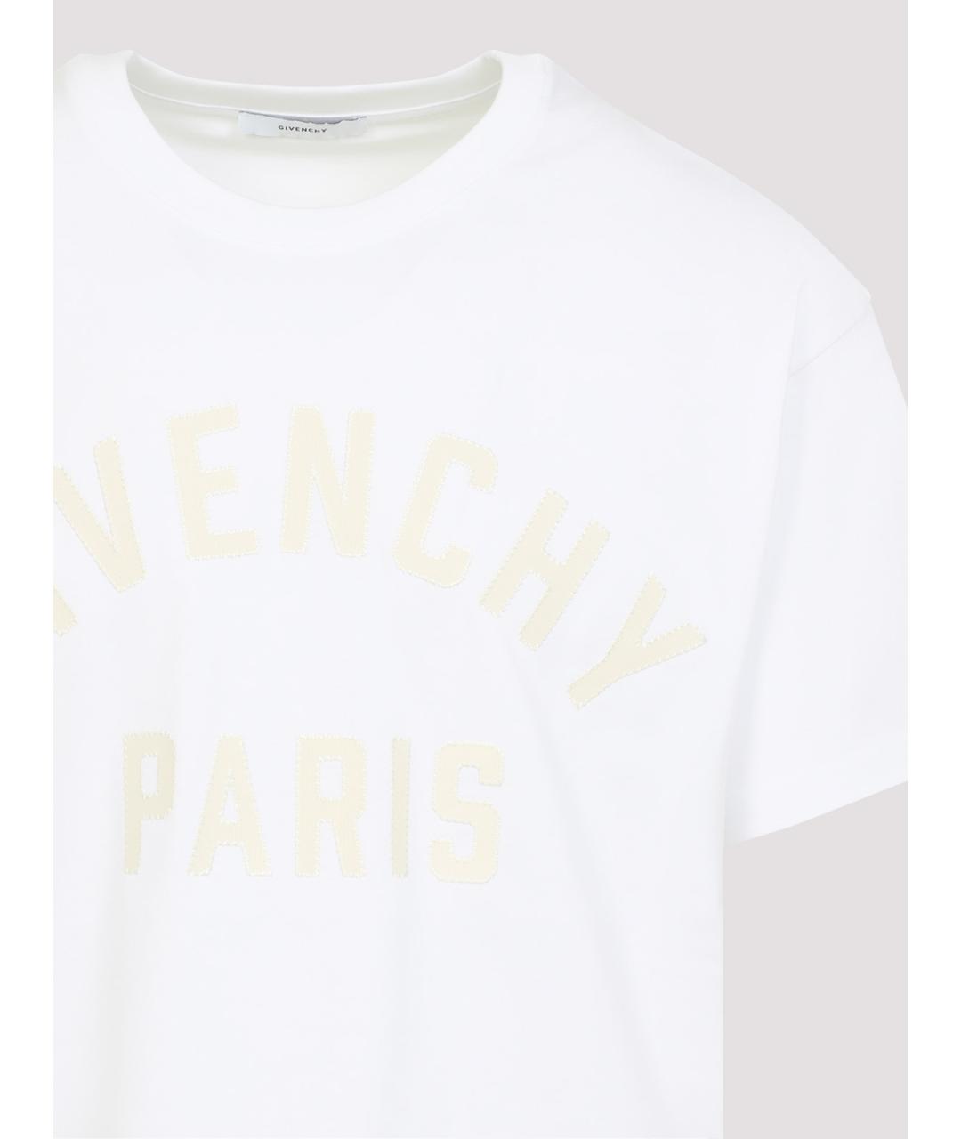 GIVENCHY Белая хлопковая футболка, фото 3