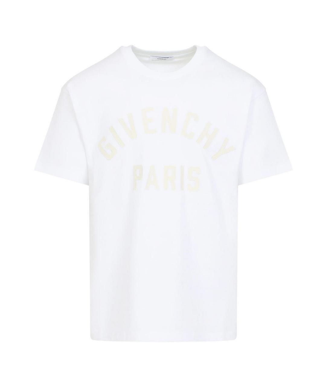 GIVENCHY Белая хлопковая футболка, фото 1
