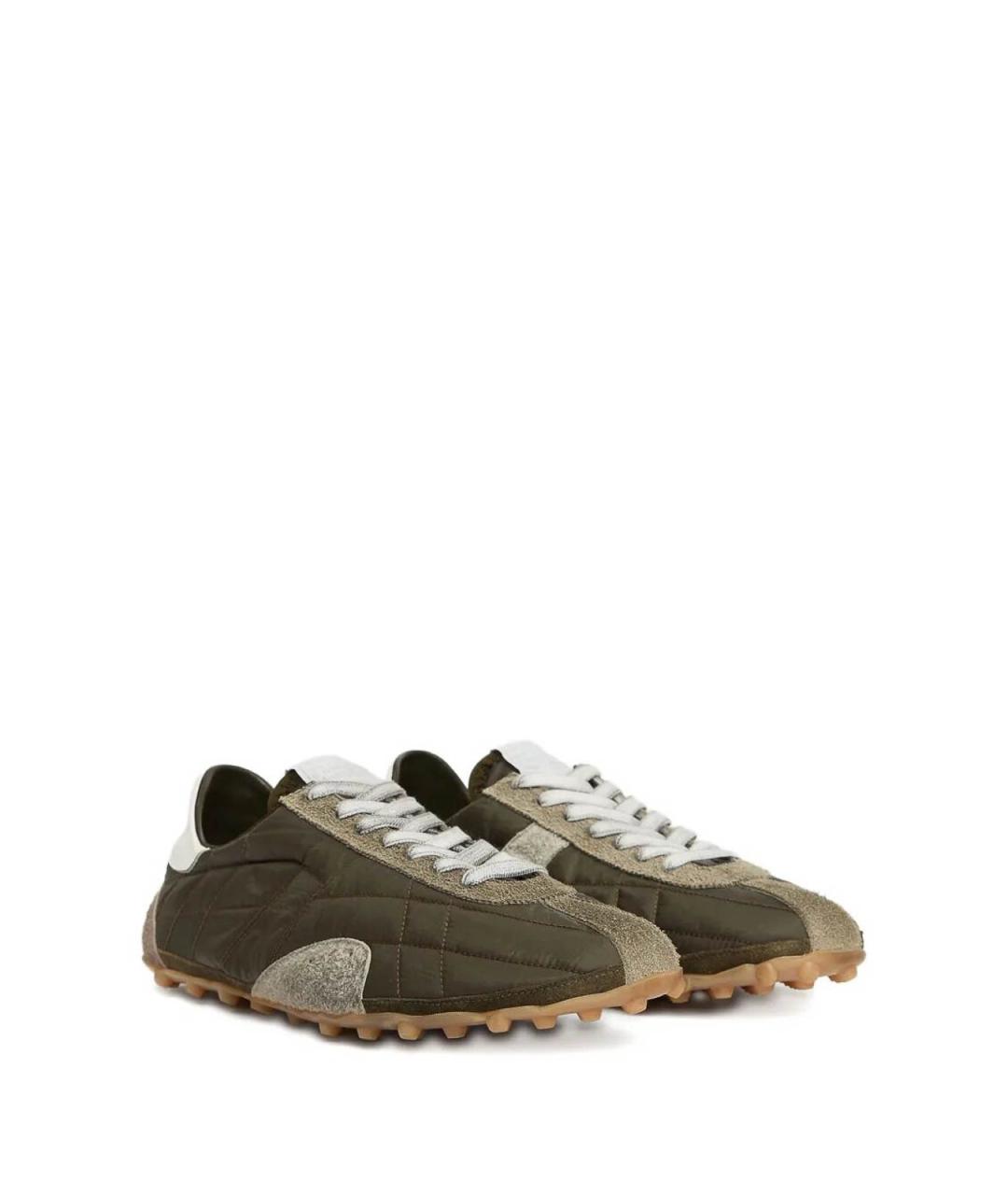 MAISON MARGIELA Зеленые синтетические низкие кроссовки / кеды, фото 2