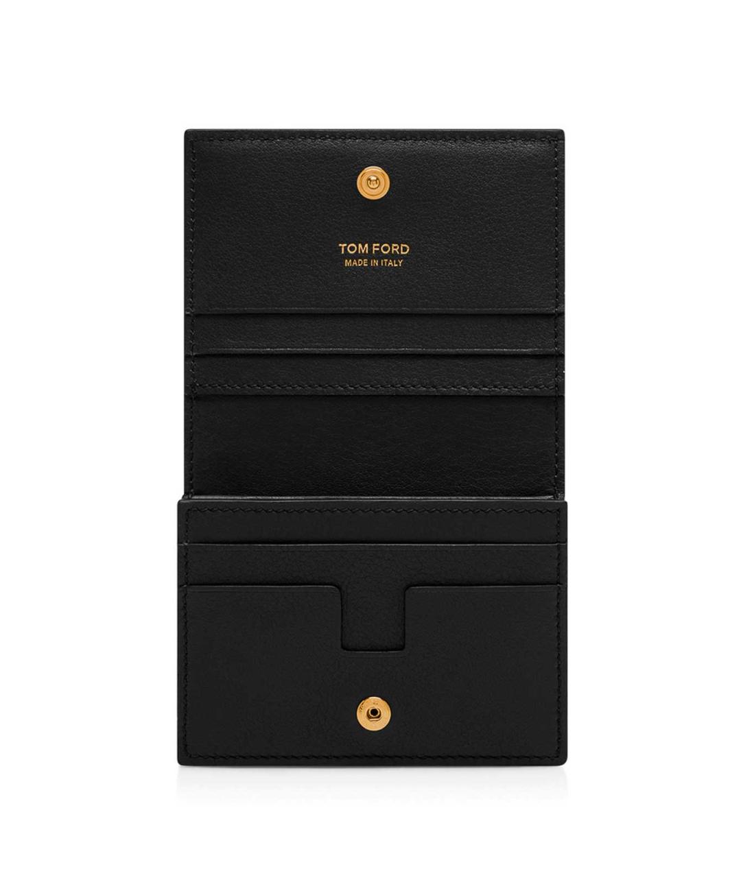 TOM FORD Черный кожаный кошелек, фото 3