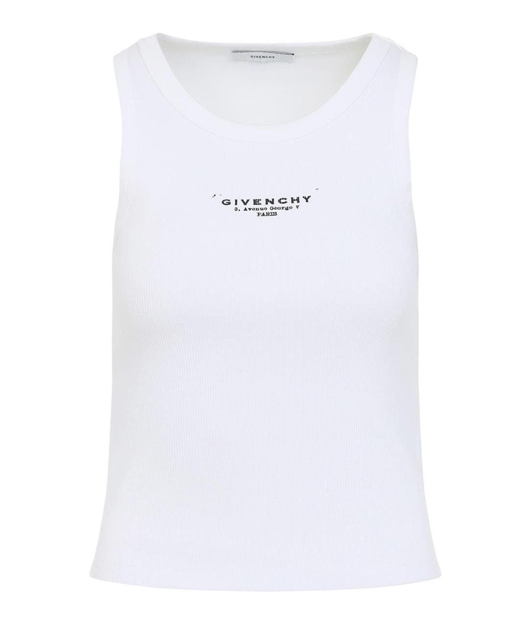 GIVENCHY Белая хлопковая майка, фото 1