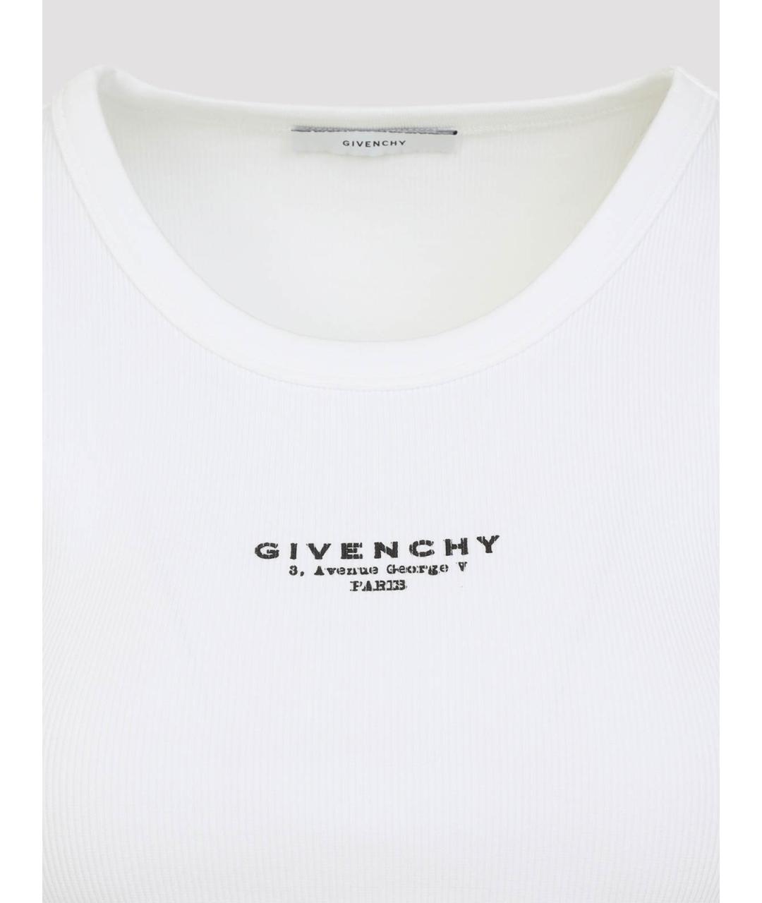 GIVENCHY Белая хлопковая майка, фото 3