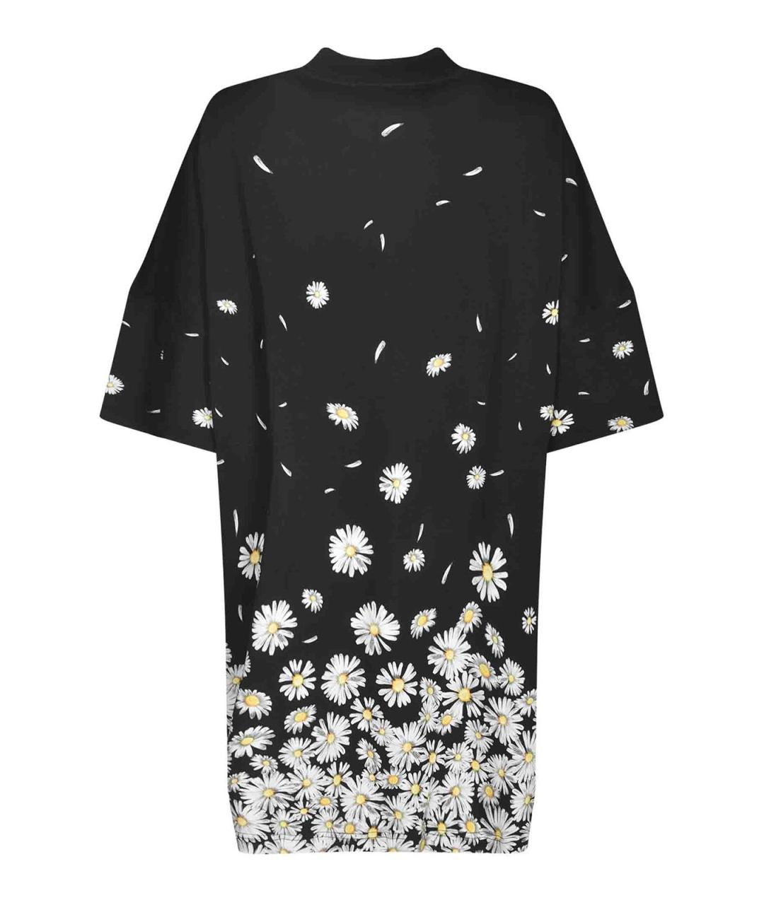MOSCHINO Черное хлопковое повседневное платье, фото 2