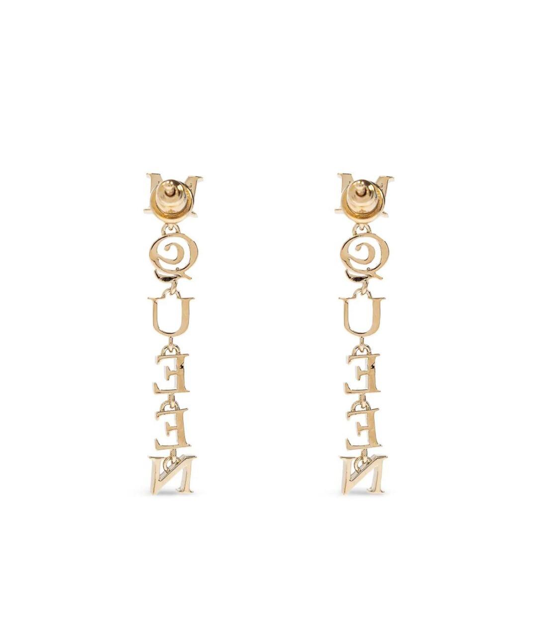 ALEXANDER MCQUEEN Золотые серьги из желтого золота, фото 2