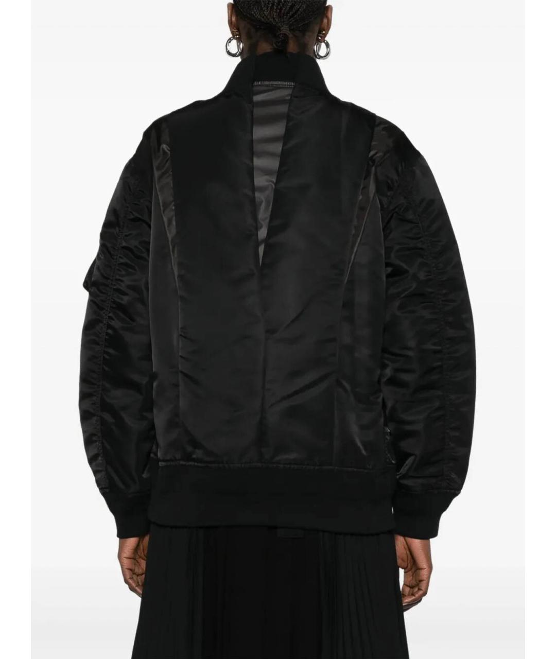SACAI Черная полиамидовая куртка, фото 2