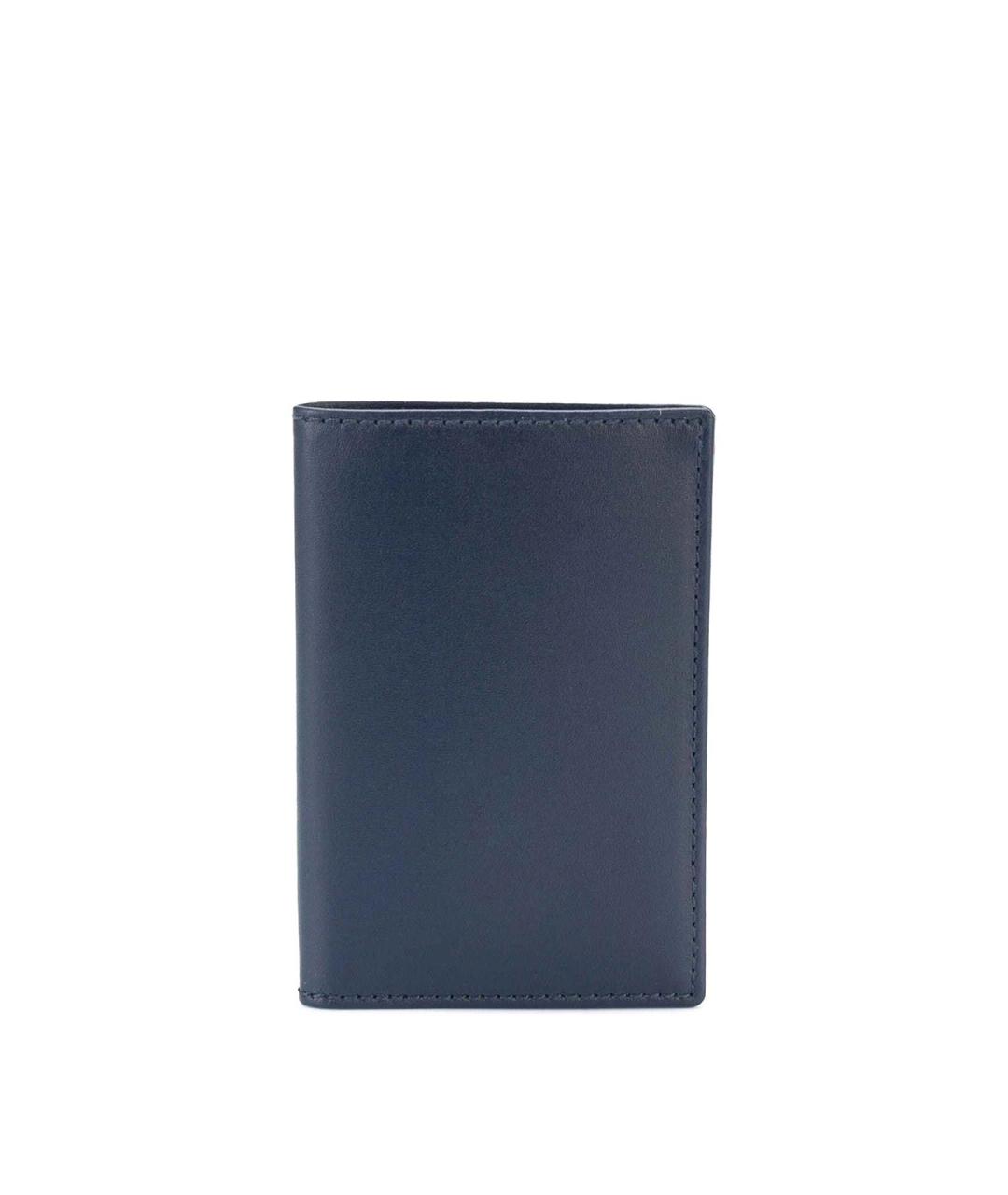 COMME DES GARÇONS WALLET Синий кожаный кошелек, фото 1
