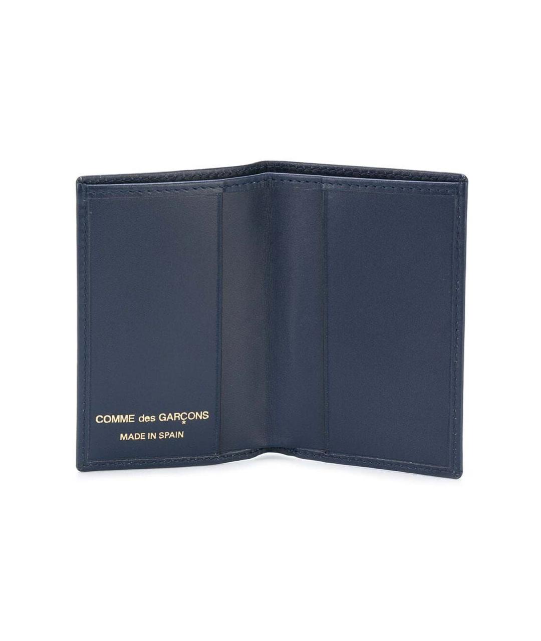 COMME DES GARÇONS WALLET Синий кожаный кошелек, фото 2